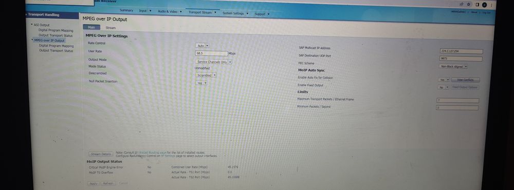 IRD Cisco 9854-I dvbs2 Scientific Atlanta receptor satelit multidecrip