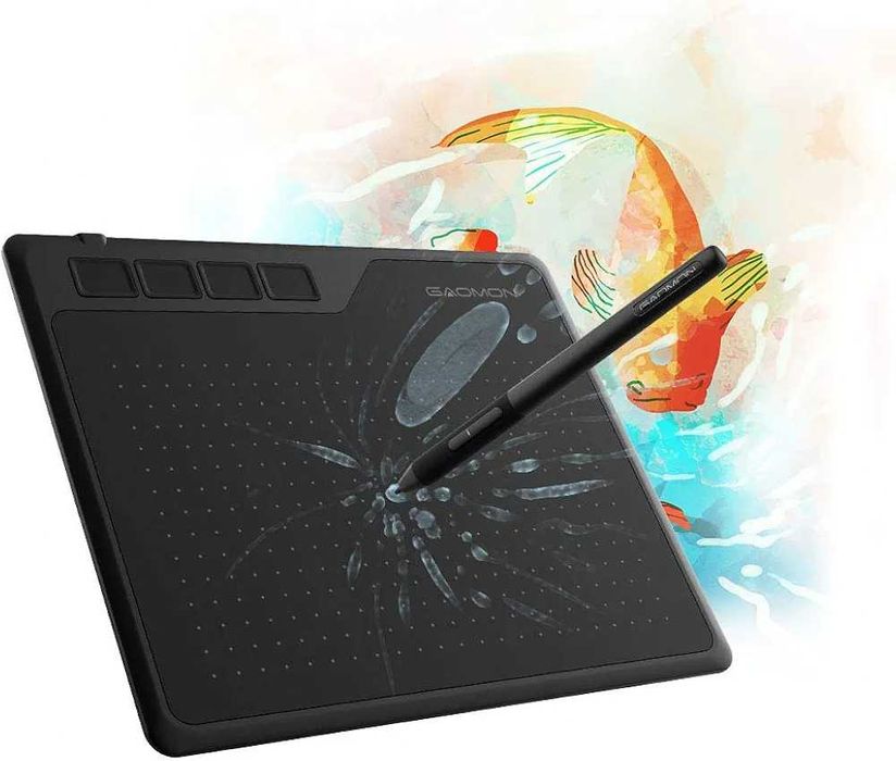 Графичен Таблет за Рисуване и Игри GAOMON S620 с Пасивна Писалка 8192 Нива Нов Запечатан
