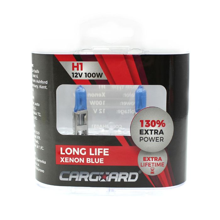 Set de 2 becuri halogen h1 +130% intensitate - long life, 1 set, BHA031