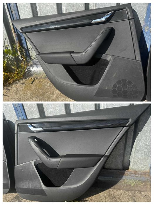 Interior complet, scaune sport piele partiala ,bancheta, fete de usi si cotiera Skoda Octavia 3 VRS