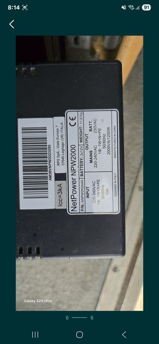 Invertor UPS Centrală Lemne și pereți Riello Net Power NPW 2000.