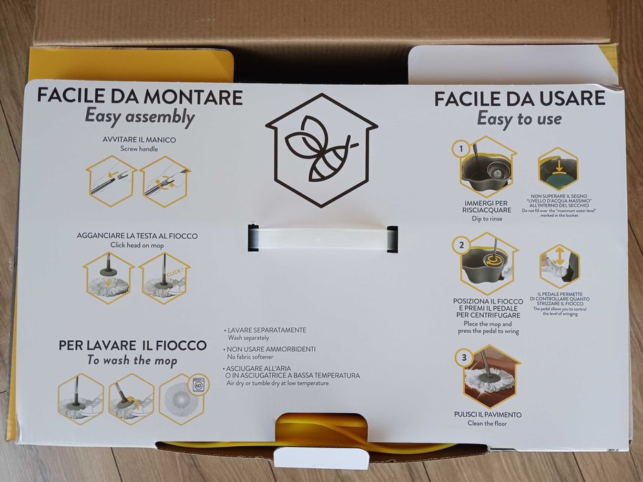 Нов комплект въртящ се моп с кофа Apex