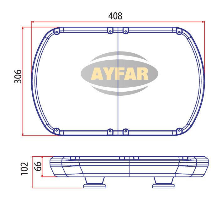 Сигнална лампа диодна за Пътна помощ лукс 360 COB диода !!! Диодна ава