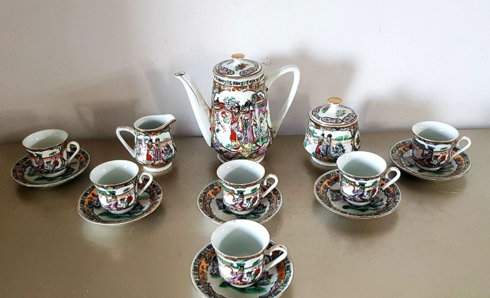 Set cafea/desert vechi de colectie din porțelan