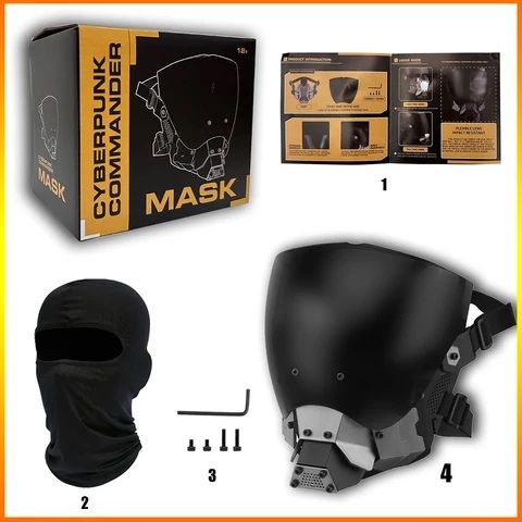 Cyber мъжка маска за лице, хелоуин