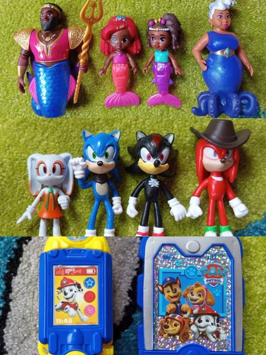 Детски играчки ( фигурки Ариел и Соник)