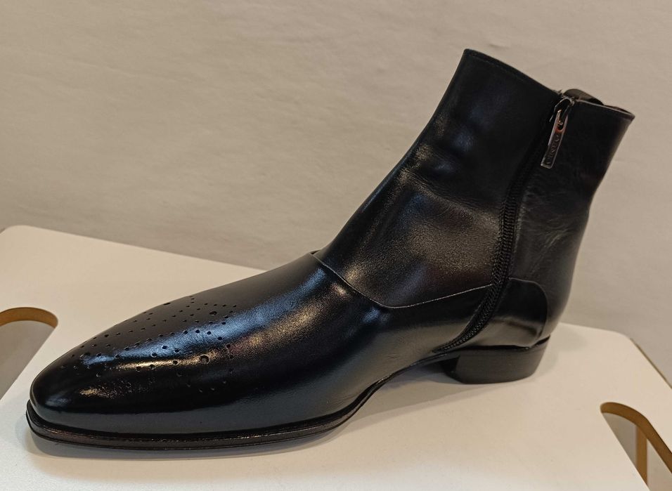 Ghete jodhpur zip 40 40.5 de lux Denis NOI piele naturala moale