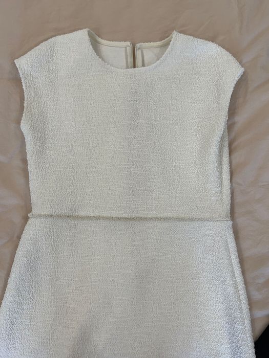 Рокля мини бял цвят