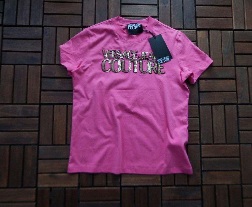 Дамска тениска Versace Jeans Couture Sequin logo T-shirt