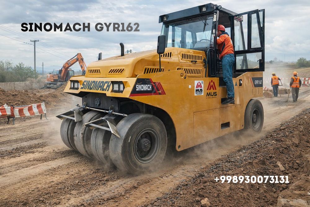 Pnevmo g’ildirakli Asfalt zichlash texnikasi GYR162 sinomach