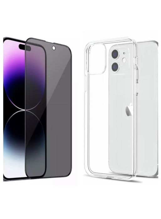 Husa Air Soft si Folie Sticla CXD 21D Iphone 14 15 16E 17 PRO MAX PLUS