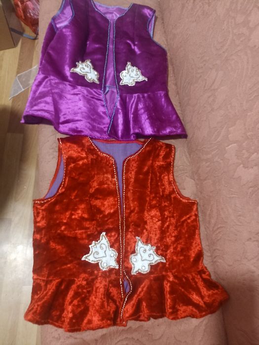 Детский бөрік с жилеткой