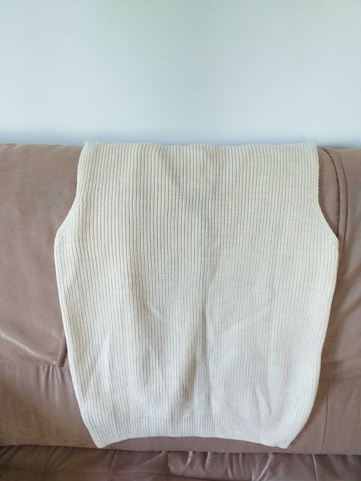 Vesta dama noua cu eticheta, L-G, crem, acrilic