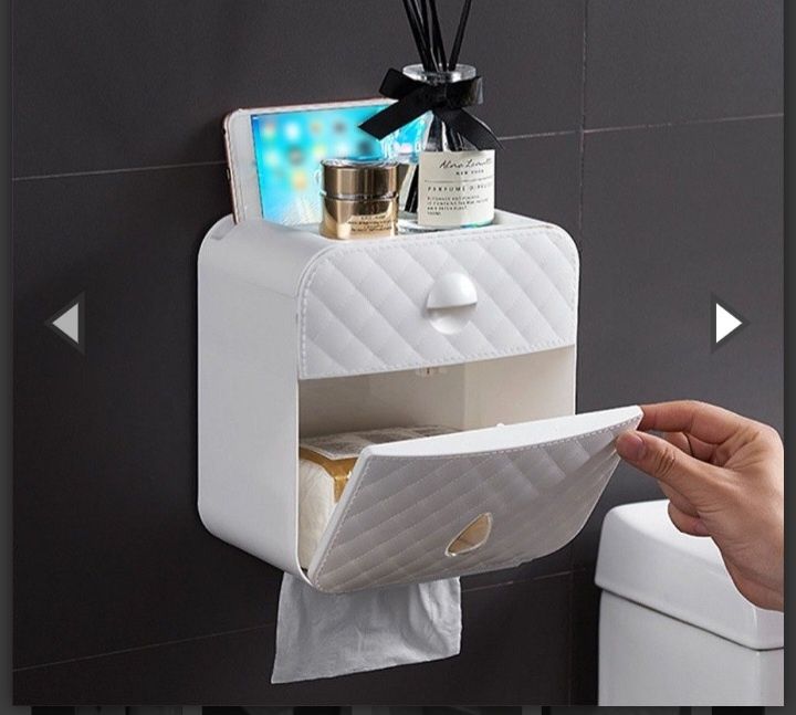 Поставка органайзер за тоалетна хартия с чекмедже