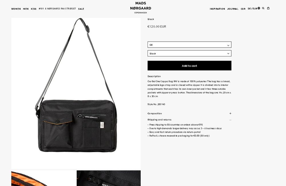 Чантички за през кръст/рамо Volkswagen / 
Mads Nørgaard Copenhagen
Mad