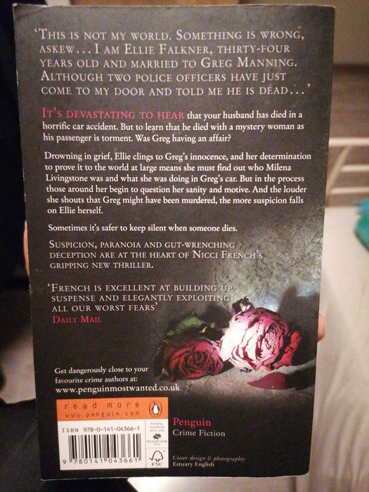 Nicci French - What To Do When Someone криминале книга англисийски