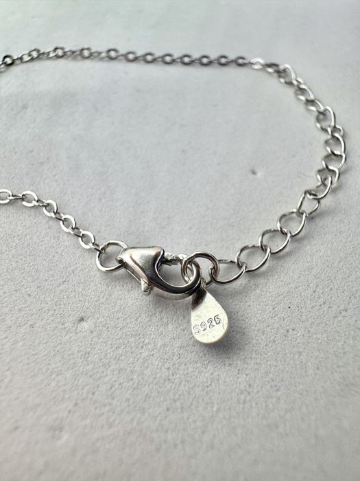 Сребърно колие с мойсанит (диамант) 1 карат