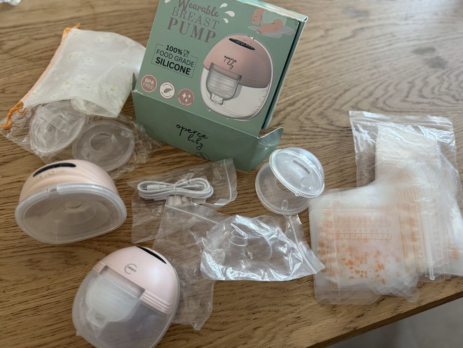 Pompa de sân electrică portabilă wireless, cu garanție, set complet