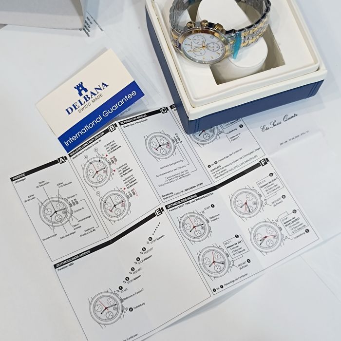Швейцарски ръчен часовник Delbana