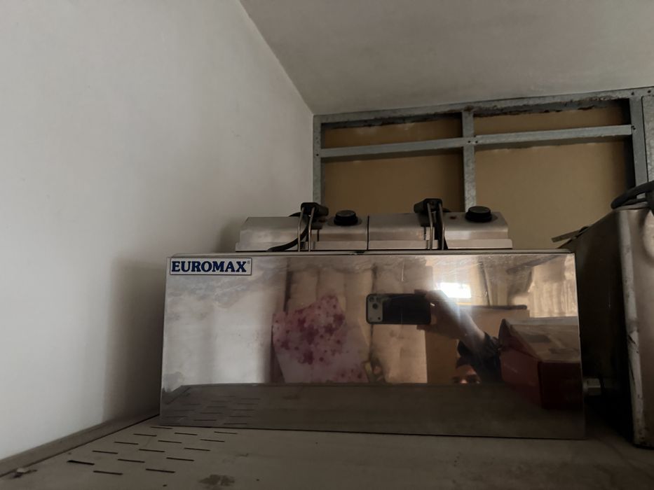 Friteuză profesională Euromax dublă 2 x 8L – inox – stare bună