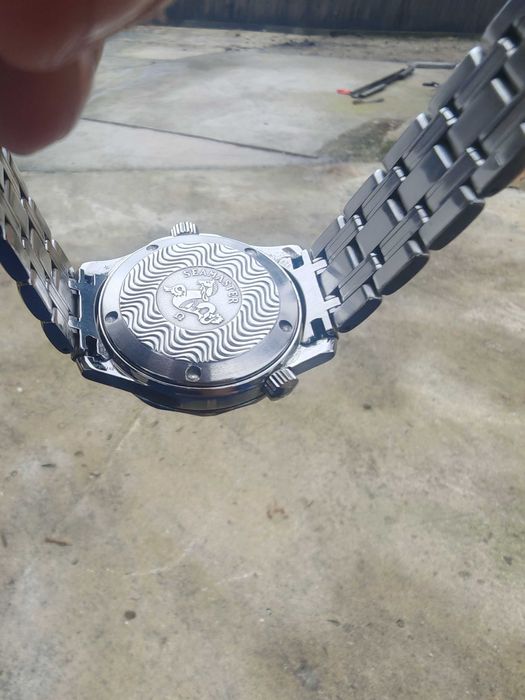 Ceas Omega Seamaster Professional Date WR 300m quartz 41 mm SS acte cutie cadran albastru