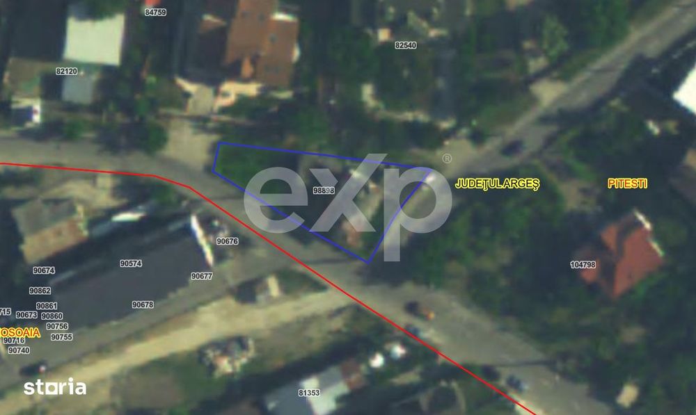 Teren intravilan 573 mp Trivale - Pitesti, str. Campului 10