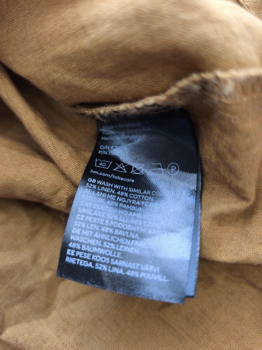 H&M риза ленена смес р-р М