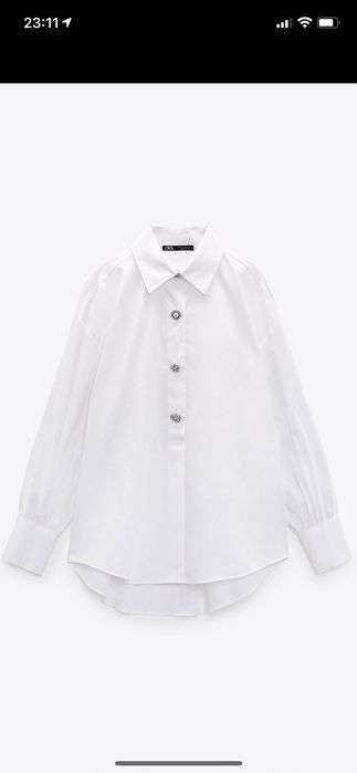 Риза с копчета бижута Зара / Zara / размер Хс