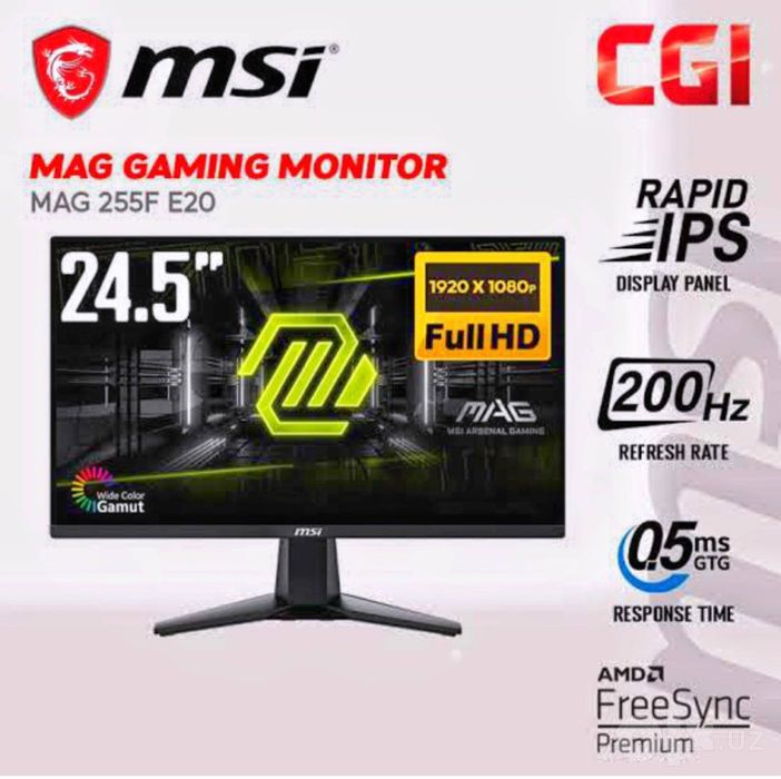 Manitor MSI 25 200Hz fhd ips. Для офис.