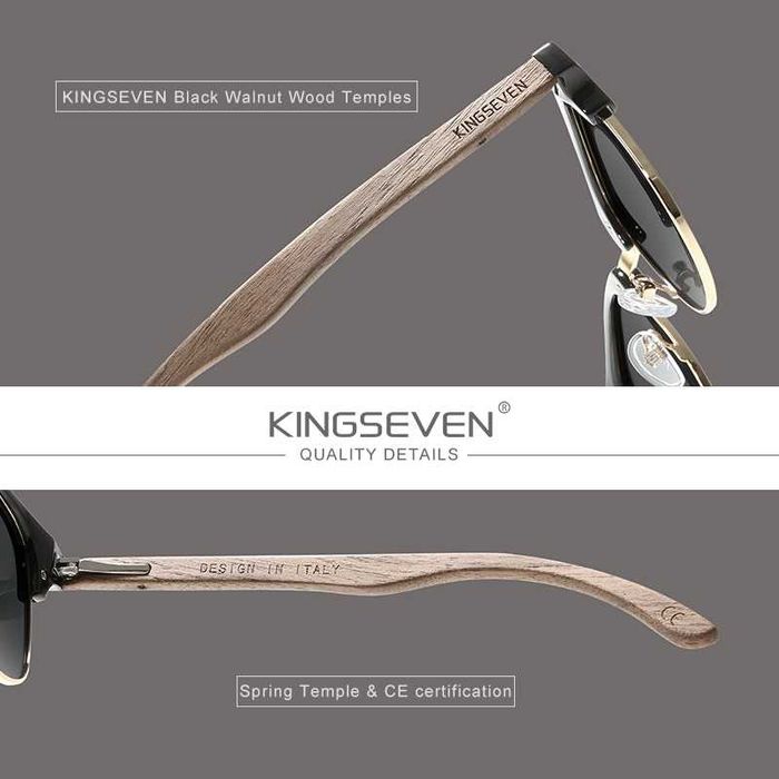 [Нови] KINGSEVEN • ClubMaster • Слънчеви очила [Неразопаковани]