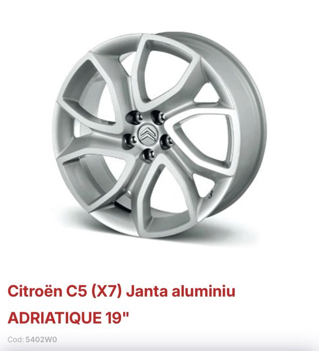 Jante Citroen-Peugeot PSA Adiatique R19 5x108
