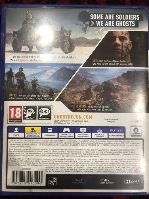 продам диск Tom Clancy’s Ghost Recon Wildlands