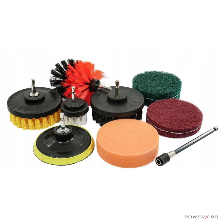 Set perii pentru curatare, 1/4" 11 piese, Verke