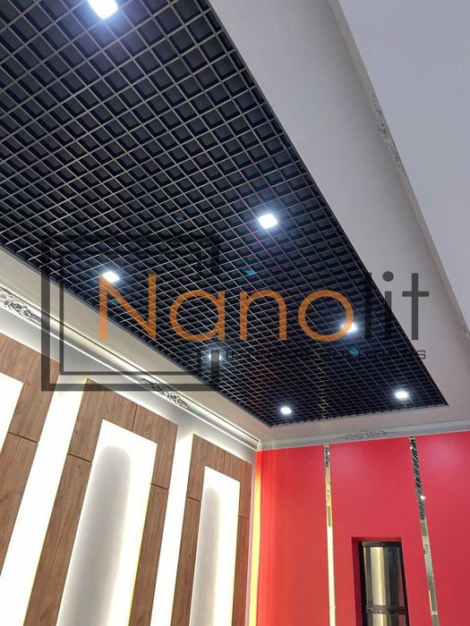 Реечный потолок грильято потолок + МОНТАЖ(3)