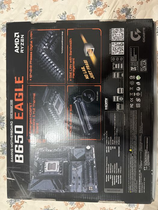 Placa de baza AMD RYZEN EAGLE B650  ddr5 / NVMe SSD ready