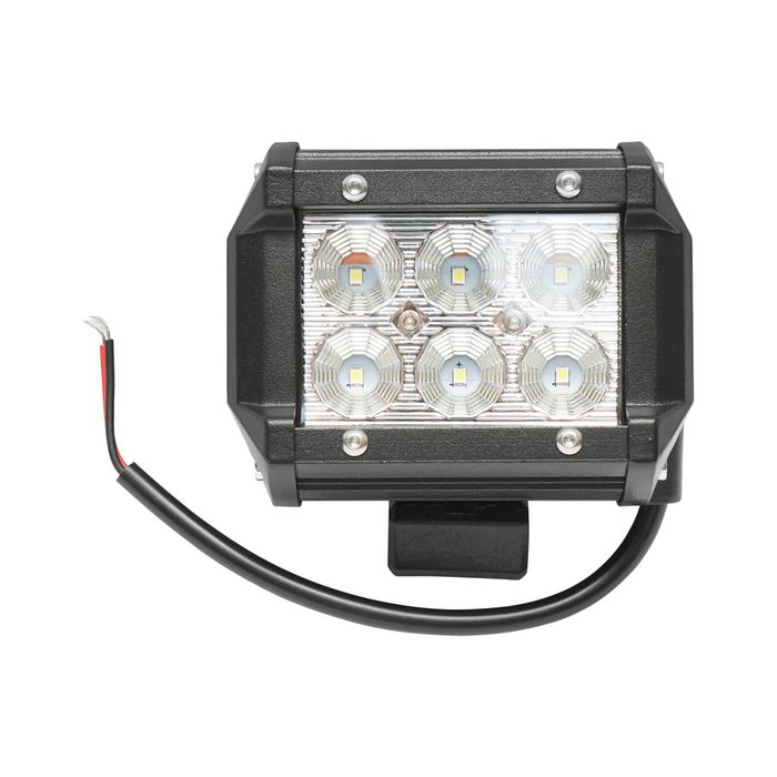 Lampa 6 LED 18W 10-30V tip flood, unghi radiere 60 grade, 1260LM, 5000-6500K, 93x62x75 mm, cablu 400 mm, Breckner Germany