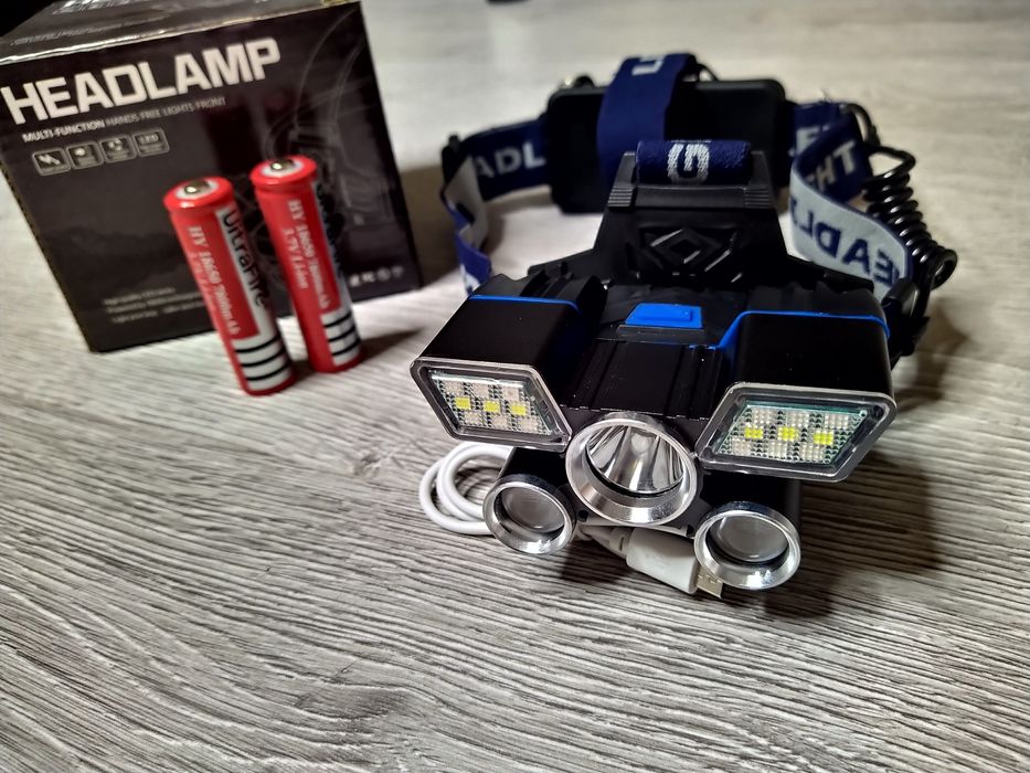 Lanterna Frontala Reincarcabila cu 21 LED, Premium Impermeabila IPX4