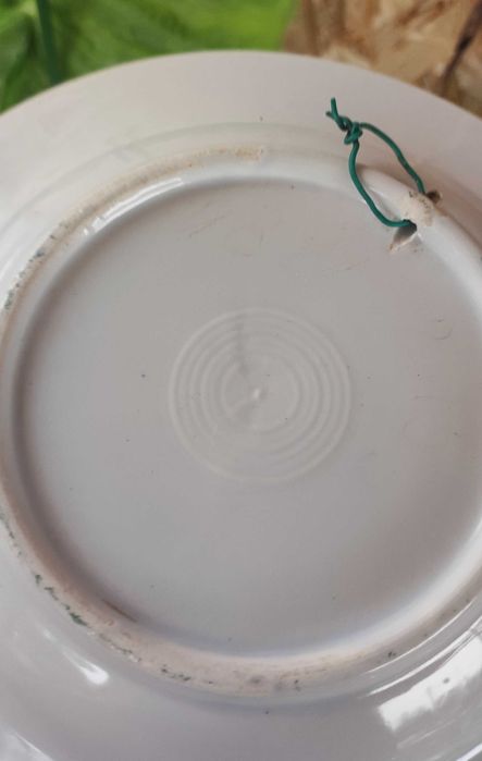 Rezervată Farfurie Veche Pictată Manual