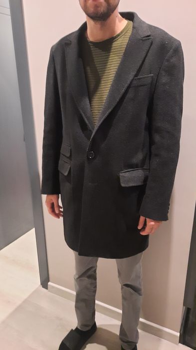 черно Мъжко палто Monni / Мони