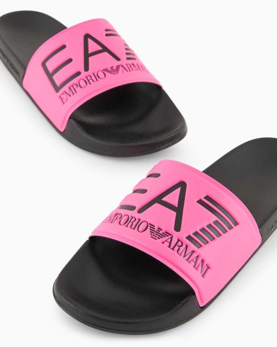 Плажни чехли джапанки EA7 Emporio Armani розови
