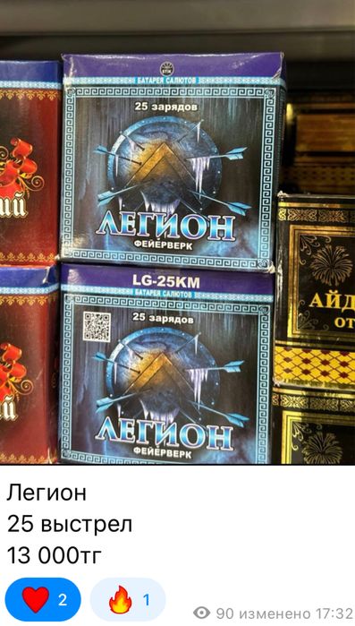 Салюты пиротехника