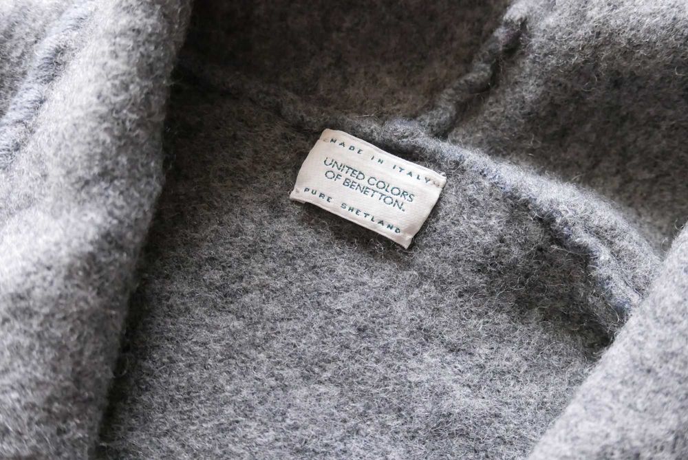 Jacheta din lana United Colors of Benetton - oversized - Made in Italy