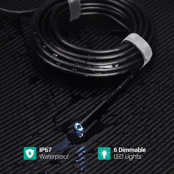 Професионален ендоскоп DEPSTECH 2.0MP, 5 метра с 5,5 mm глава