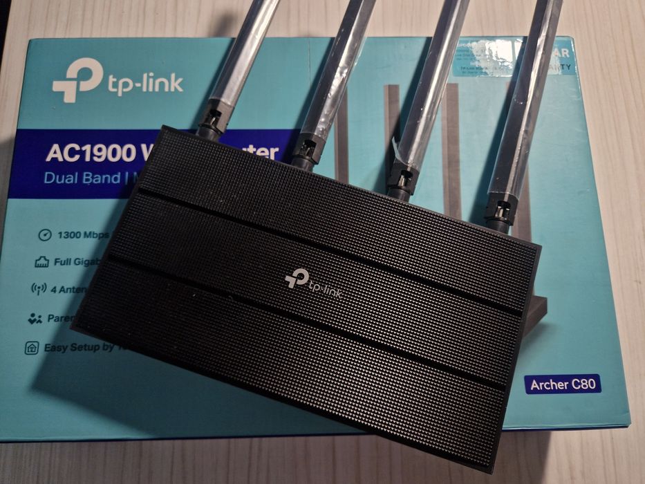 Router Wireless TP-Link Archer C80, AC1900, Dual Band, Beamforming