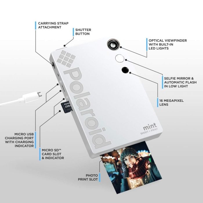 Фотоапарат Polaroid Mint Camera за моментни снимки