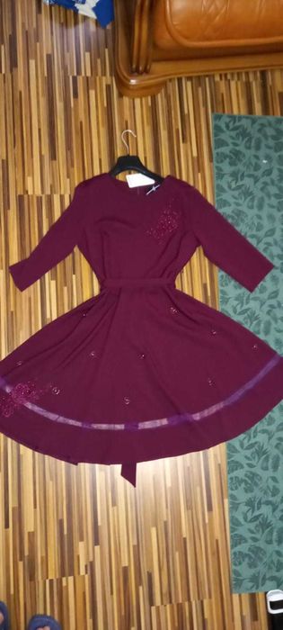 Rochie NOUA CU ETICHETA perle dantela revelion ocazie superba 2025