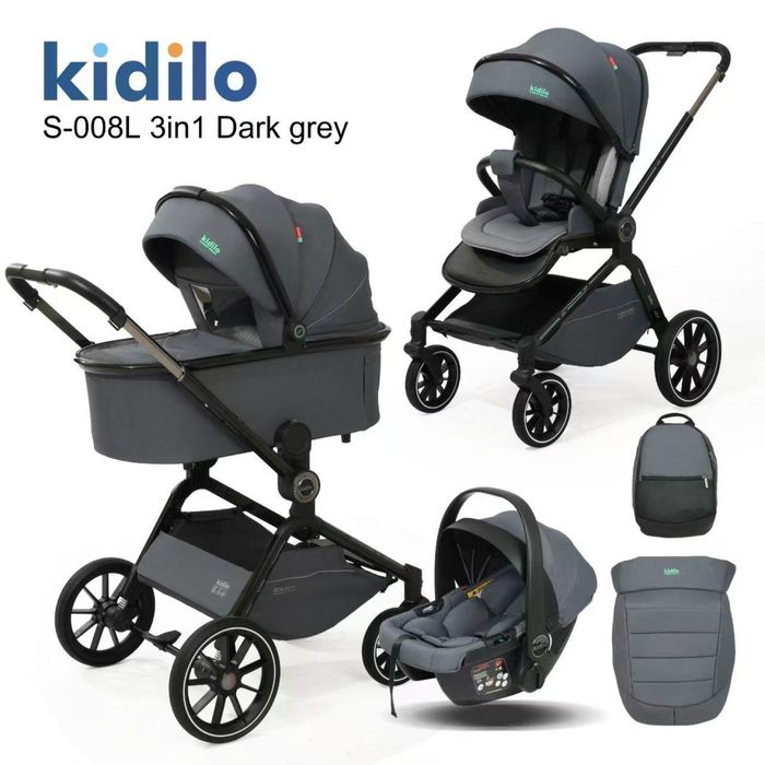 Детская коляска Kidilo 3в1 детские коляски Алматы + сумка в подарок