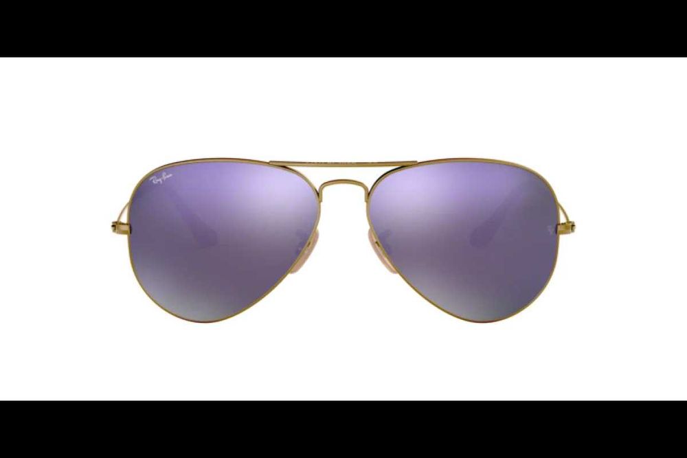 Ochelari de soare RB Aviator RB3025 167 portocaliu/mov oglinda