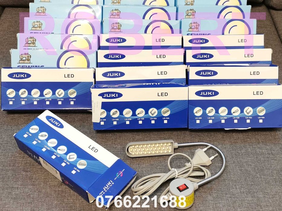 Lampa LED cu 30 leduri cu iluminare alba - pt masini de cusut, bancuri lucru, etc - de CALITATE buna