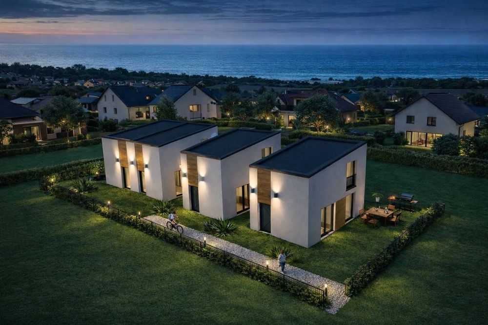 Продава новострояща къща 2ет 52м2 и двор 20м2, Паралия Кердилия,Гърция